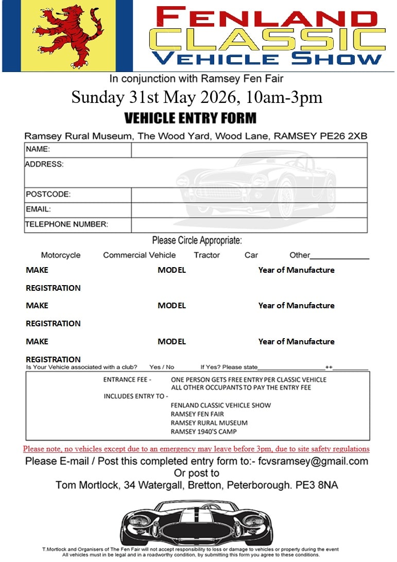 Fenland Classic Vehicle Show, and Ramsey Fen Fair